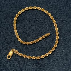 Gold Rope Chain Bracelet