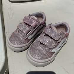 Pink Glitter vans Shoes Size 5 Toddlers