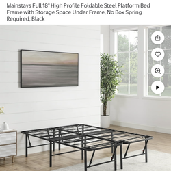 Steel bed frame 18 “ for full-size bed