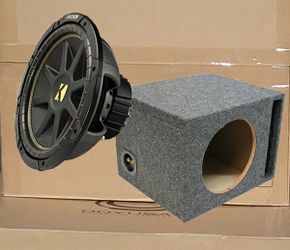 Kicker CWCS12 Bass Speaker 12" CompC Series Subwoofer Ported Box 600 Watts Package 🚨 Payment Options Available 🚨 No Credit Needed 🚨 
