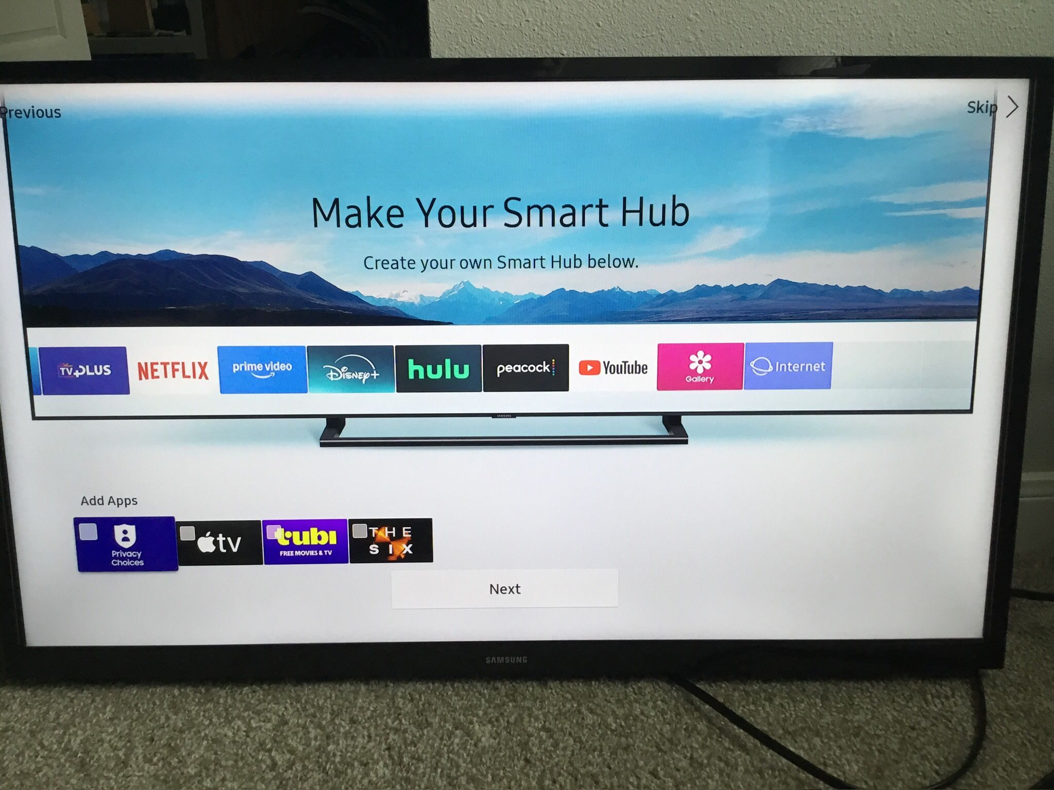 Samsung 32” Smart Tv