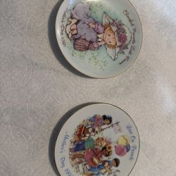 Vintage Avon 1982 & 1983 Mother's Day 5" Porcelain Collector Plates with Cherished Moments Plate total of 7