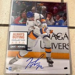 Buffalo Sabres Tage Thompson Signed 8x10 