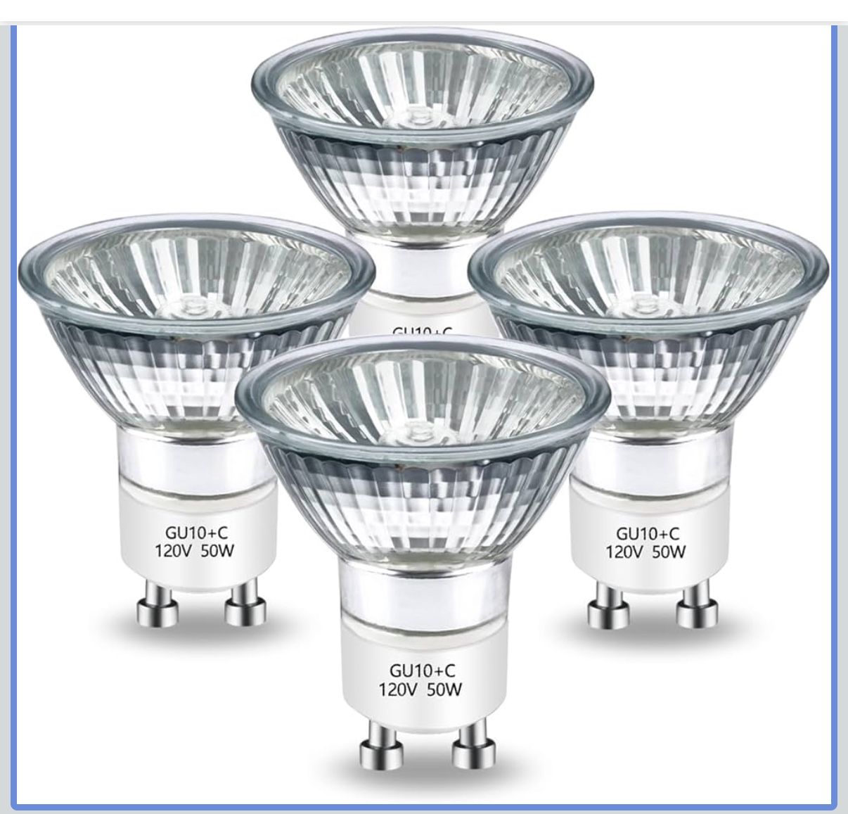 Halogen Bulb 50 Watt GU10 120V NP5 Replacement Bulb for Candle Warmer, Scent Wax Burner, Fragrance Melt, Warming Bulb JDR Dimmable, Warm White 2700K P