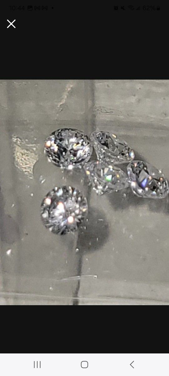 4x [.12ctw Each] Natural Real Diamonds Set Of 4pcs. VVS1 DIAMONDS
