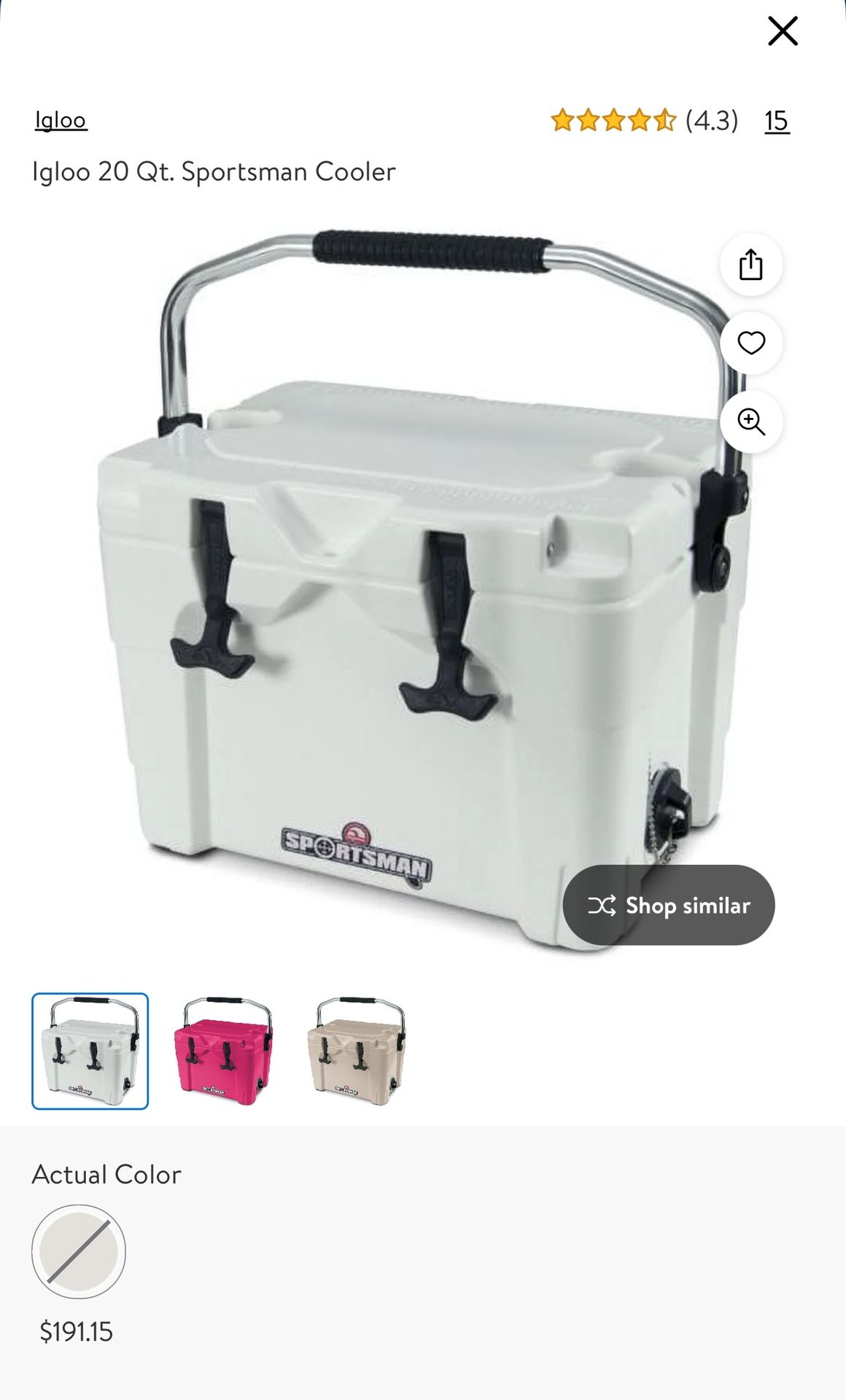 Igloo 20 Qt Sportsman Cooler