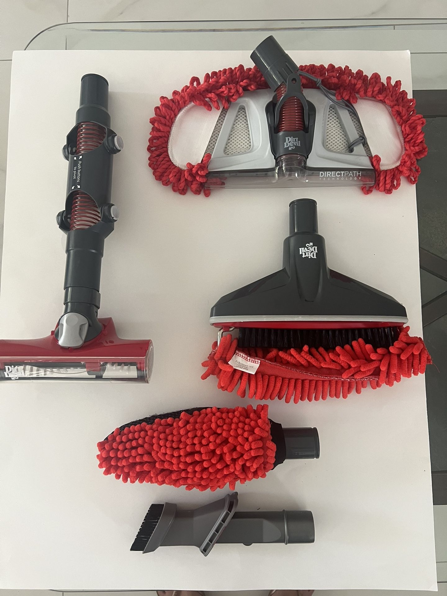 New-6 Pieces of Dirt Devil 360 Reach Direct Path Hard Floor Vacuum Attachments