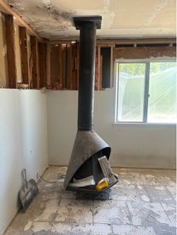 Vintage MCM Cone Wood Burning
