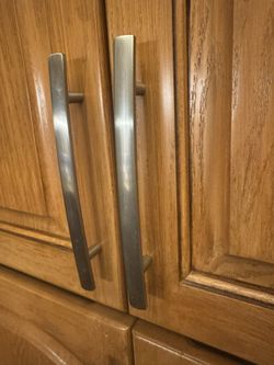 43 Brushed Nickel cabinet door handles $3.50 per handle