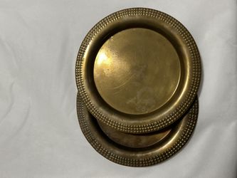 Pair Of Brass Plates