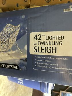 Lighted Twinkling Sleigh