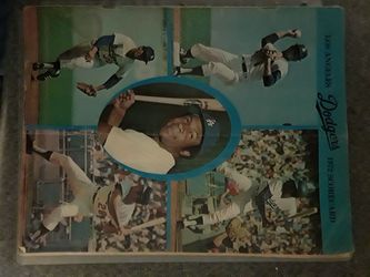 vintage dodgers programs 1960's-1980's