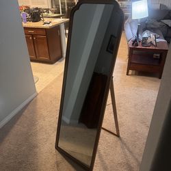 Standing Wooden Mirror