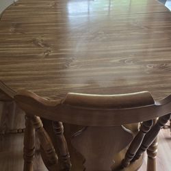 Kitchen Table With 5 Chairs 2 Leafs 