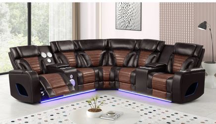 Sectional Reclinable con Luz y Bluetooth 👩🏼‍🍼🎁🥰🔥🥰🔥🚛📦