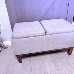 Ottoman for sofa with storage