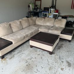 Sectional Couch And Coffee Table 