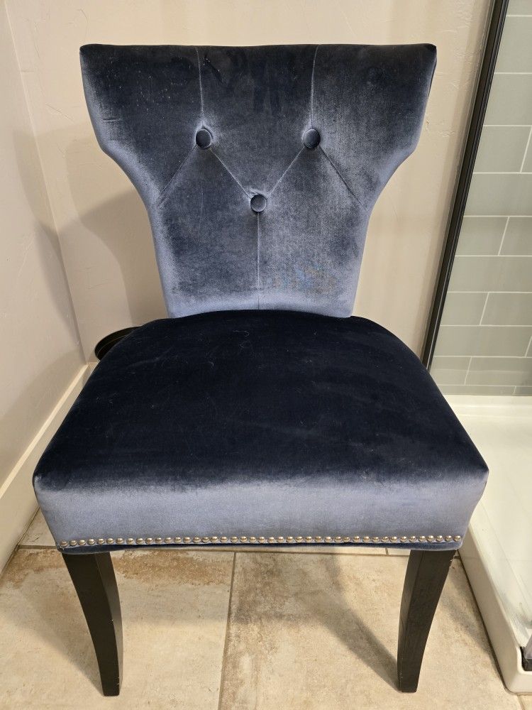 Velvet Like Upholstered Chairs 