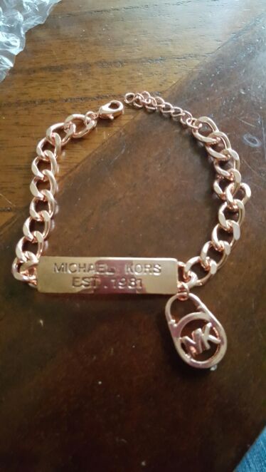 Mk rose gold bracelet