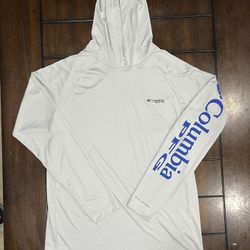 Columbia PFG Terminal Tackle Long Sleeve Hooded Shirt Omni-Shade Men's Size M