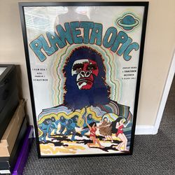 Planet of the apes framed movie poster