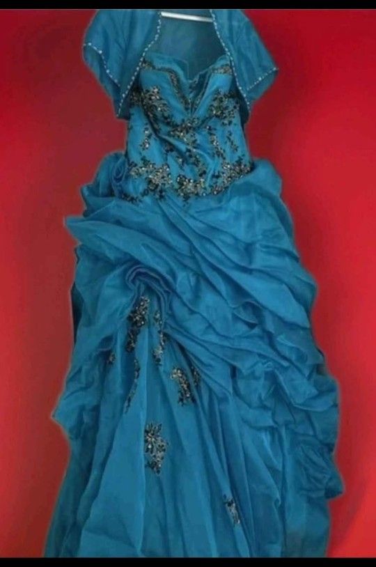 Cerulean Blue Quinceanera Dress