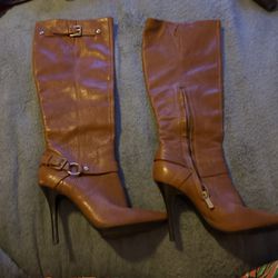 Tan Boots By Michael Kors Size 8m