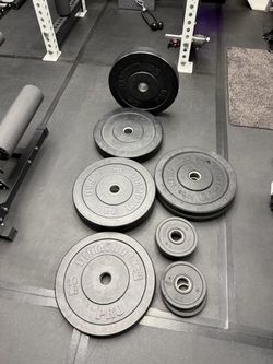 Mixed Rubber Bumper Weight Plates Set