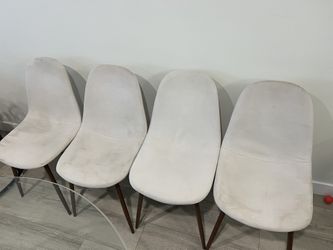 4 Light Beige Chairs