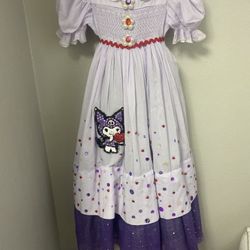 Custom Kuromi Dress( Hello Kitty) 