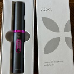 NWT Cool Cordless hair straighter and curler 2 in 1