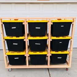 27 Gallon Tote Storage Shelf 