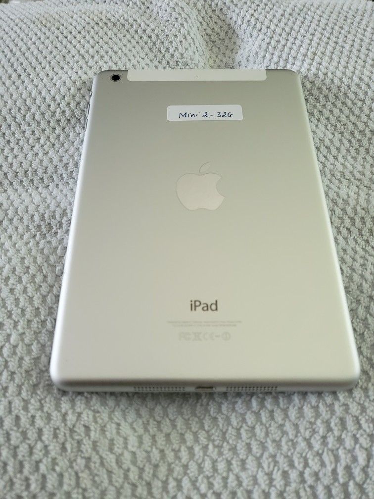 Unlocked iPad Mini 2 32GB White Wifi Plus Cellular