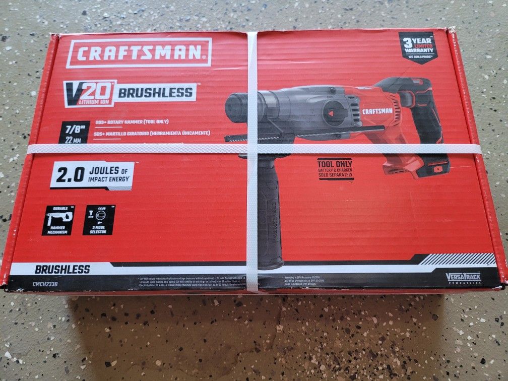 Craftsman 20v Brushless SDS Rotary Hammer (Tool Only) 