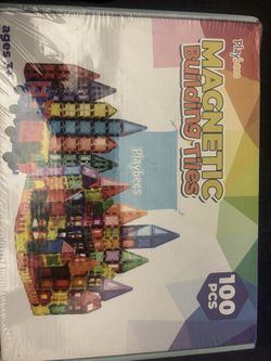 New sealed in box Playbees Magnetic Building Tiles 100pcs