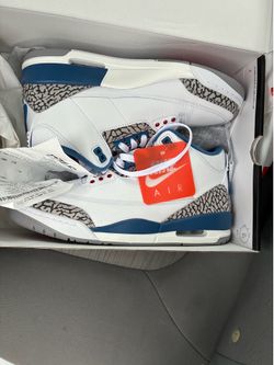 True Blue Jordan’s 3 SZ 8