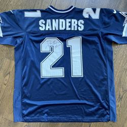Deion Sanders Signed Pro Line Authentic Cowboys Jersey