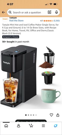 Single serve coffee or Tea