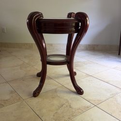 Italian Antique Wood Side Table 