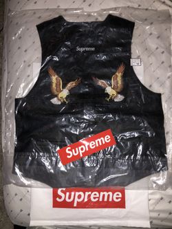 Supreme Black Eagle leather Vest Size Medium Men’s US Deadstock Unopened  for Sale in Beaverton, OR - OfferUp