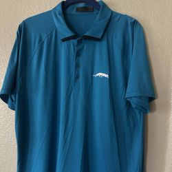 G/FORE Polo Shirt Mens Large Blue The Grove XXIII 23 Michael Jordan Golf Club XL
