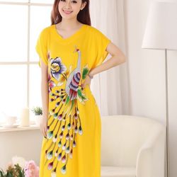 Fashion Nightgown Gown Pullover-One Size  Fit Size S to XL  