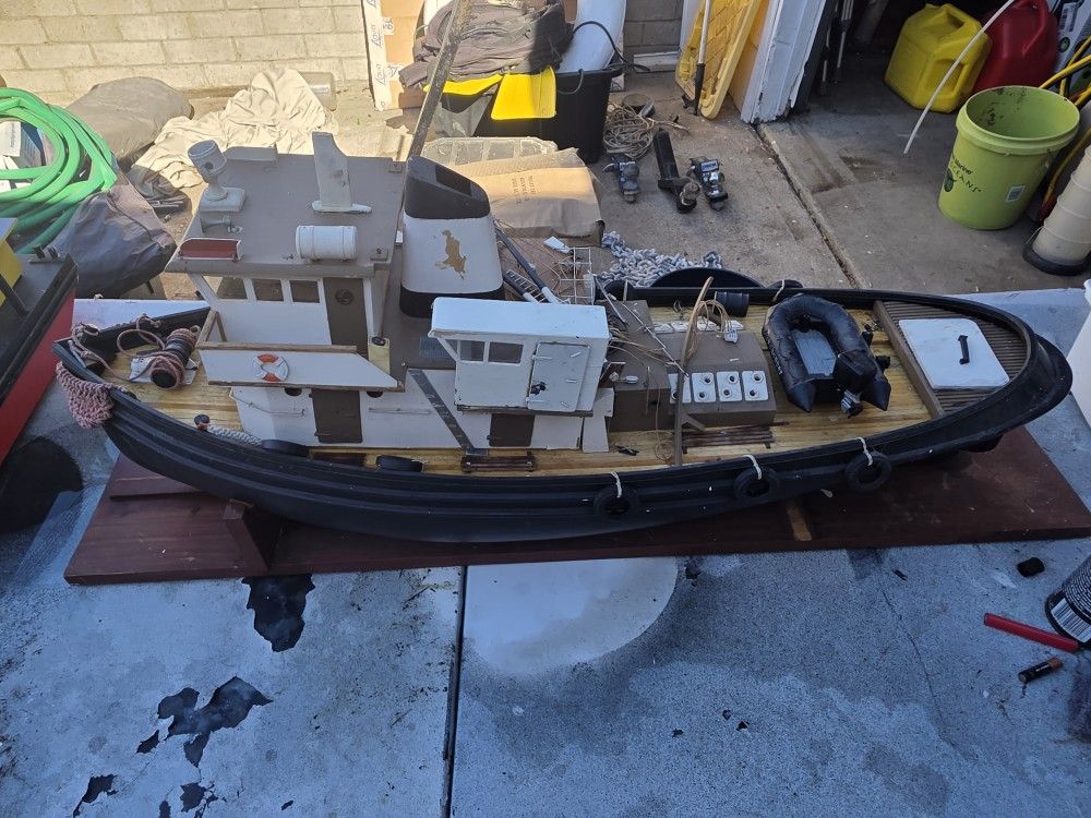 r c tugboat About two and a half feet long withstand