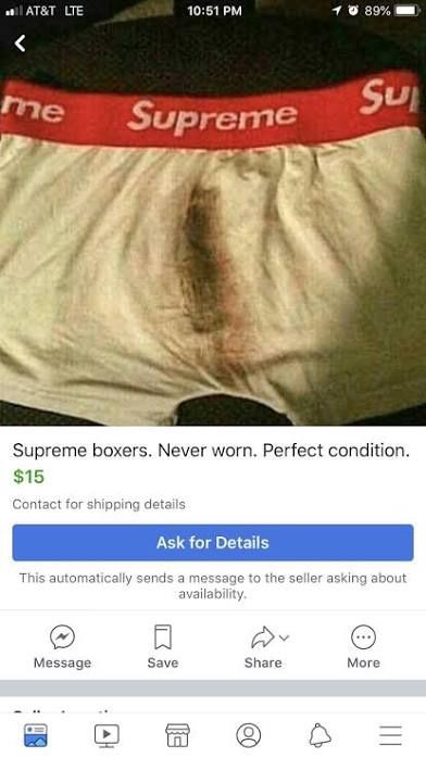 SUPREME UNDERWEAR
