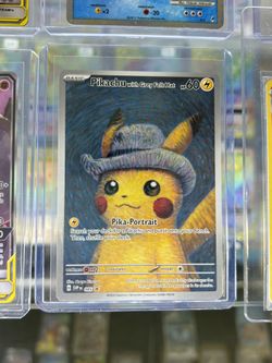Van Gogh Pikachu Grey Felt Hat Pokémon Promo