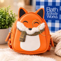 🦊 Bath & Body Works Smart Fox Mini Backpack – Cute & Collectible! Adorable Bath & Body Works Smart Fox Mini Backpack featuring the fun fox design. P
