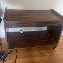 Wooden TV desk