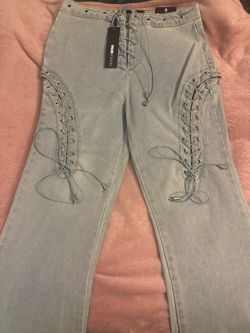 Denim Flare Bottom Jeans 