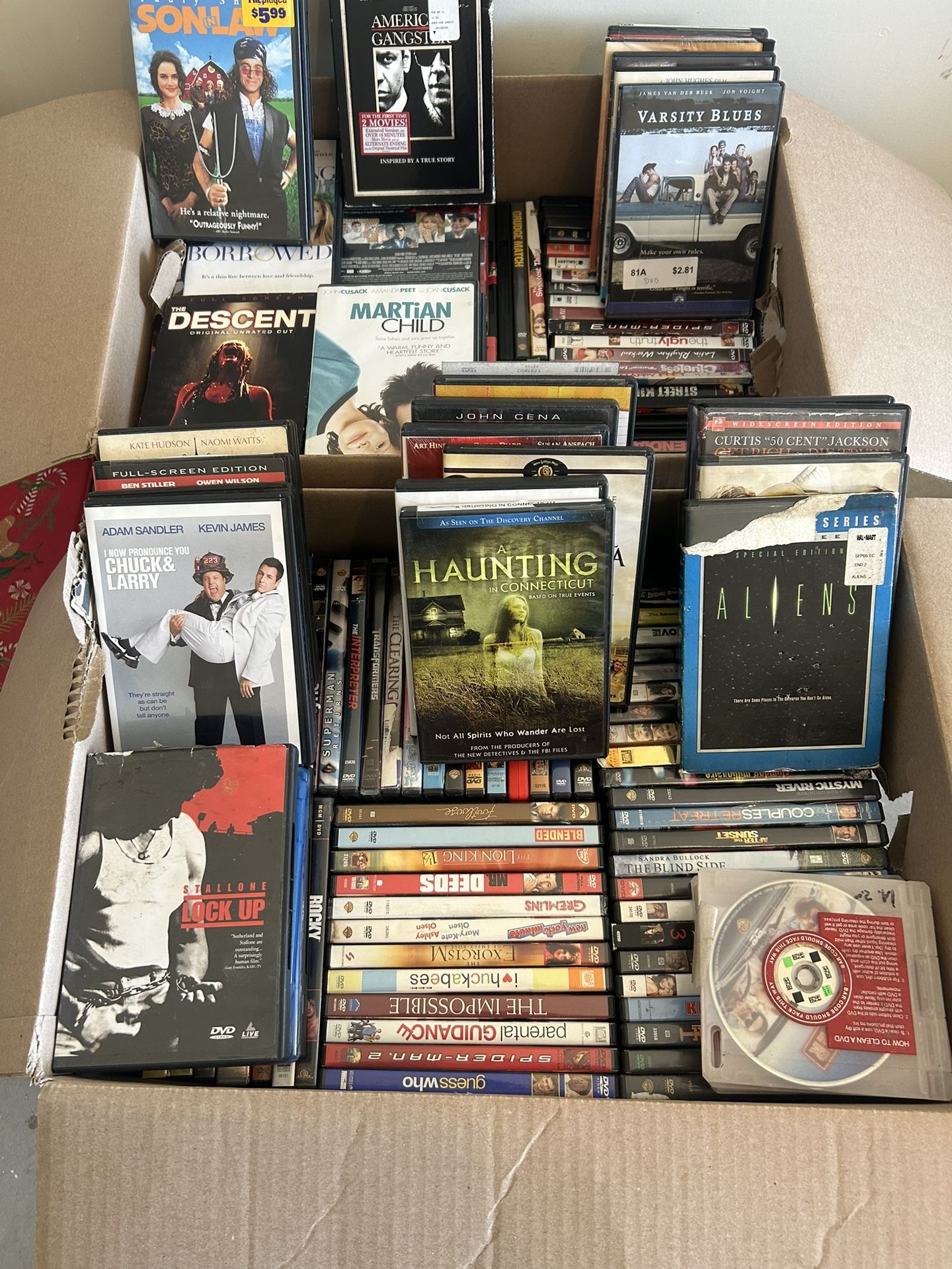 DVD/Blu Ray movies