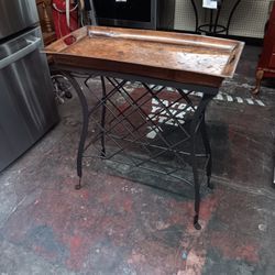 Wrought-iron Wine Rack Removable Table Tray